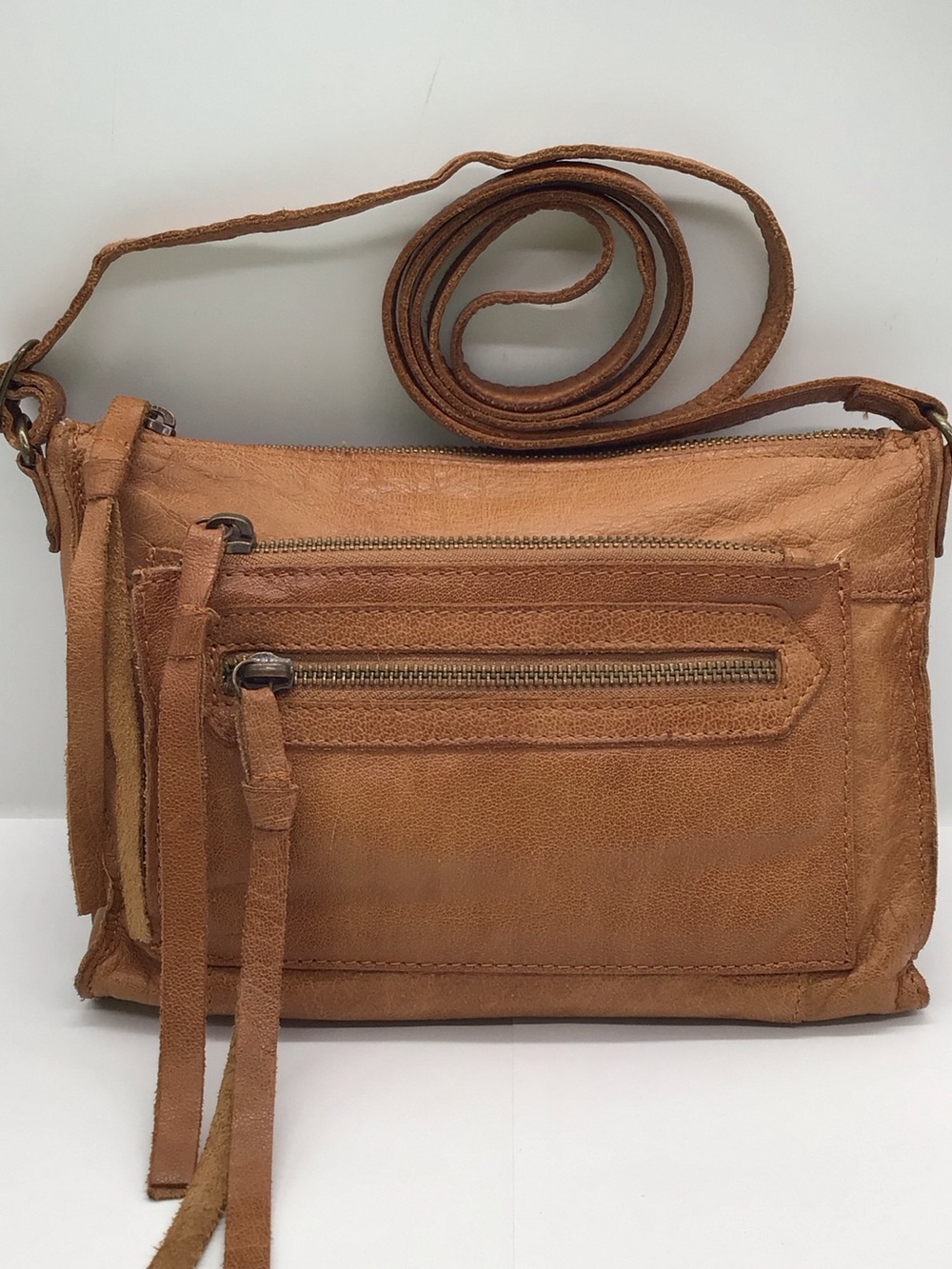 Day & Mood Anni Brown Leather Crossbody Bag